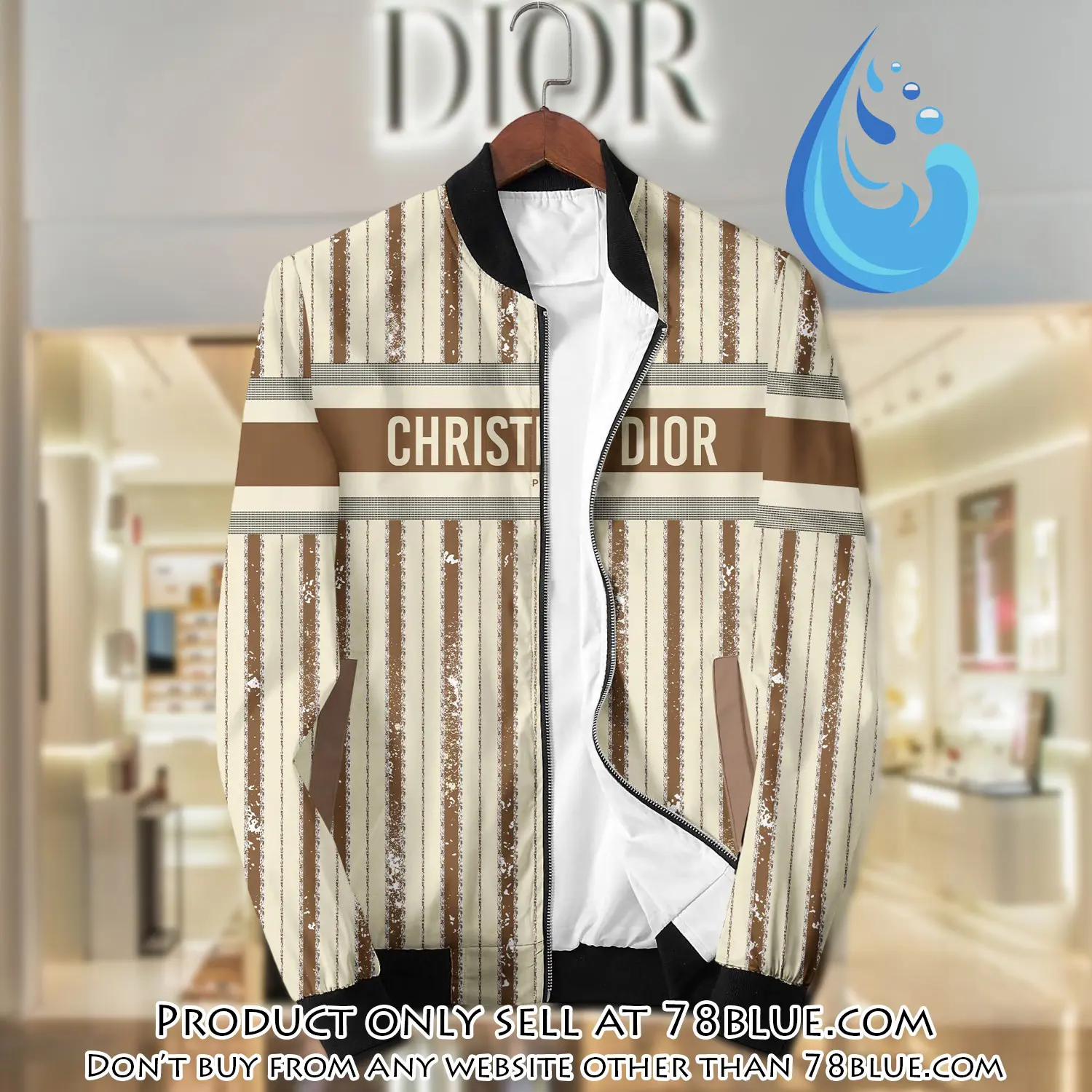 Dior luxury brand varsity zipper jacket vst1041 78b1946556